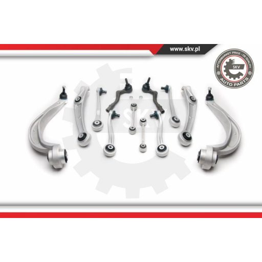 Lengőkar szett; AUDI A4 B8 A5 Q5; 8K0407151C; 12 elements