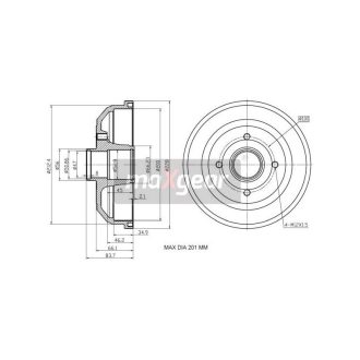   FÉKDOB OPEL HÁTSÓ CORSA C 00- ABSZ NÉLKÜL 200X36 986477265