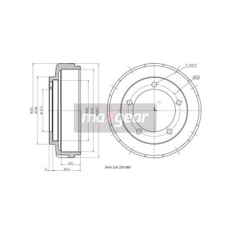 FÉKDOB FORD HÁTSÓ TRANZIT 00- 14709820