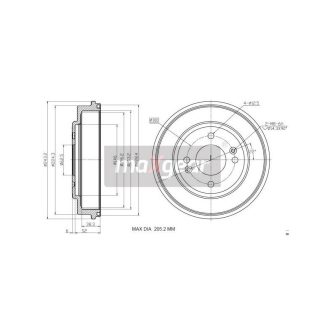 FÉKDOB HYUNDAI HÁTSÓ GETZ 02- 24022030381