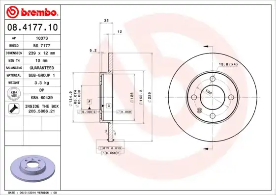 BREMBO 08.4177.10