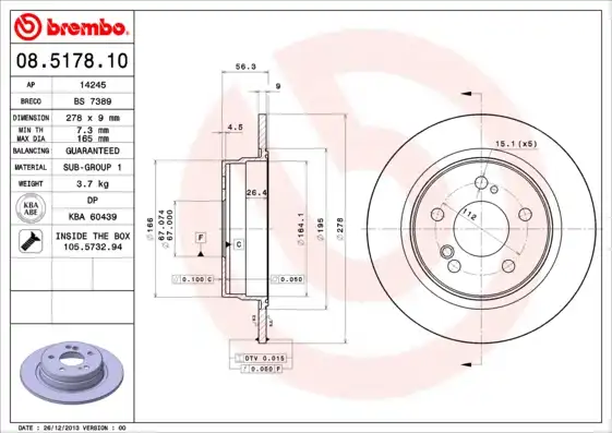 BREMBO 08.5178.10