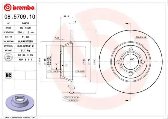 BREMBO 08.5709.10