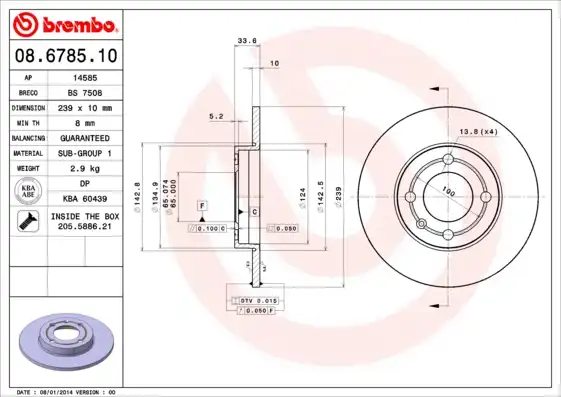 BREMBO 08.6785.10