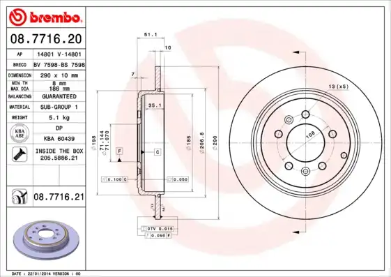BREMBO 08.7716.21