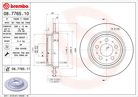BREMBO 08.7765.11