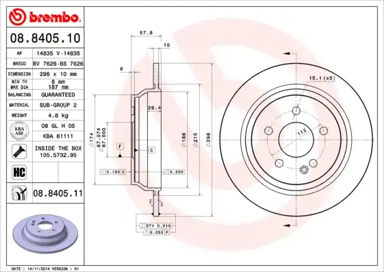 BREMBO 08.8405.11