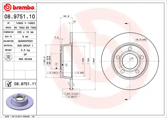 BREMBO 08.9751.11