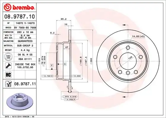 BREMBO 08.9787.11
