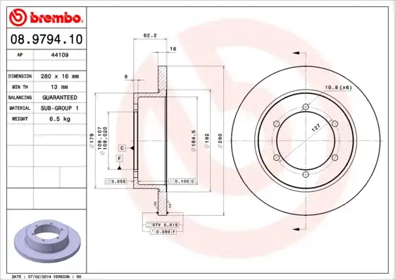 BREMBO 08.9794.10