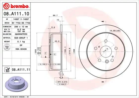 BREMBO 08.A111.11