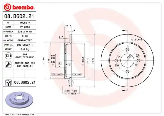 BREMBO 08.B602.21