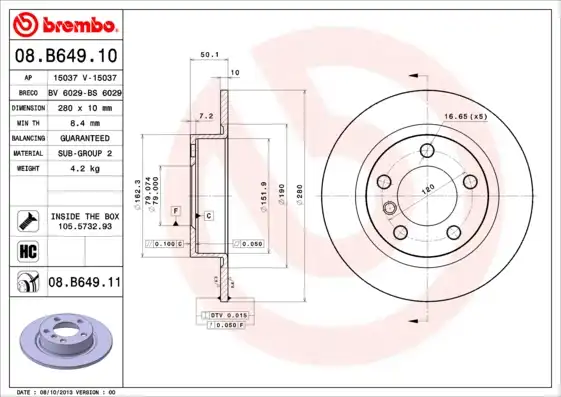 BREMBO 08.B649.11