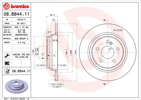 BREMBO 08.B844.11