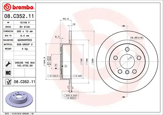 BREMBO 08.C352.11