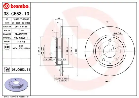 BREMBO 08.C653.11