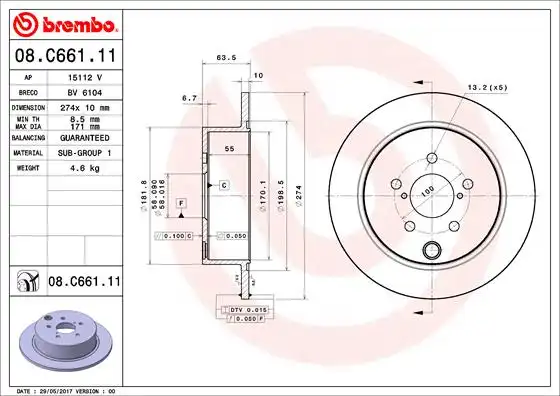 BREMBO 08.C661.11