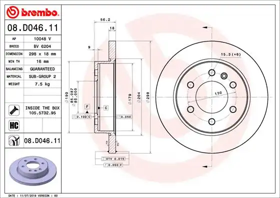 BREMBO 08.D046.11