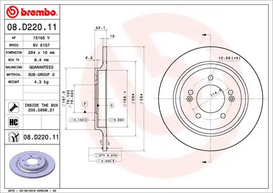 BREMBO 08.D220.11