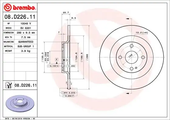 BREMBO 08.D226.11