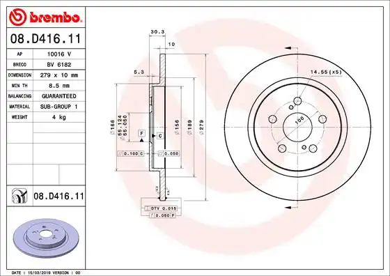 BREMBO 08.D416.11