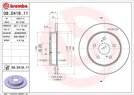 BREMBO 08.D418.11