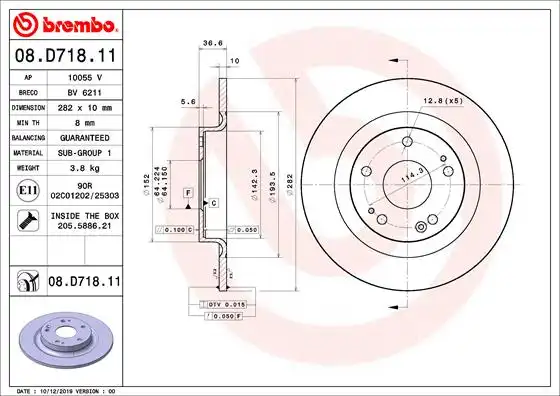 BREMBO 08.D718.11