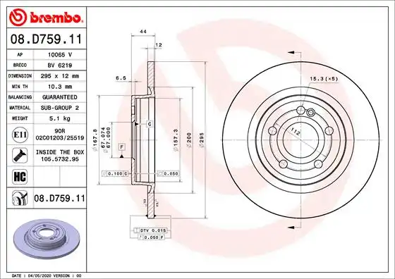 BREMBO 08.D759.11