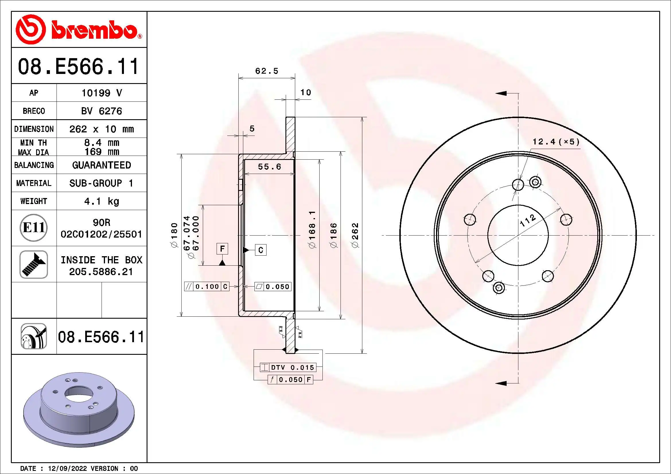 BREMBO 08.E566.11
