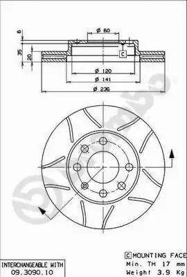BREMBO 09.3090.75