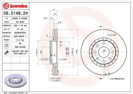 BREMBO 09.5148.24