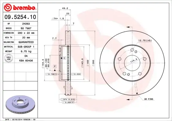 BREMBO 09.5254.10