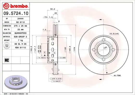 BREMBO 09.5724.10