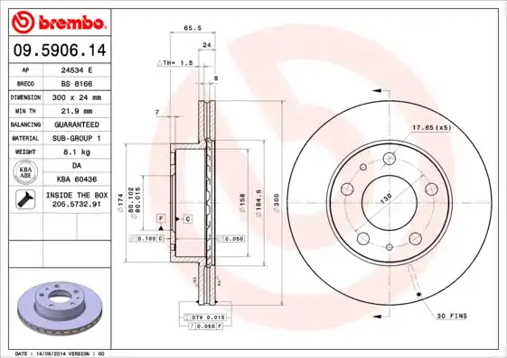 BREMBO 09.5906.14