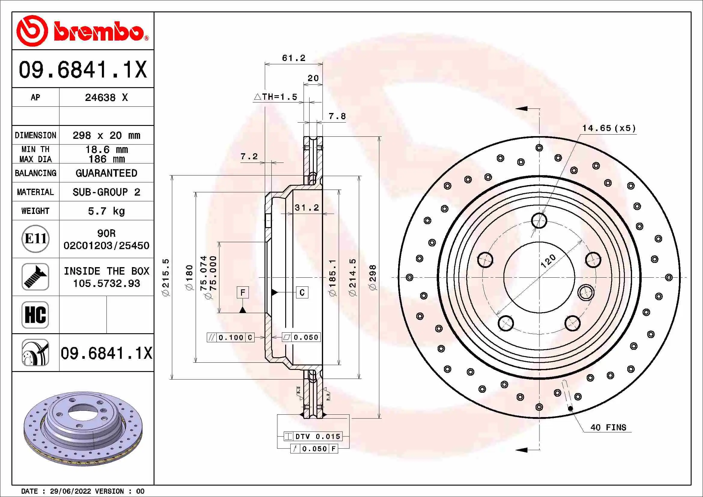 BREMBO 09.6841.1X