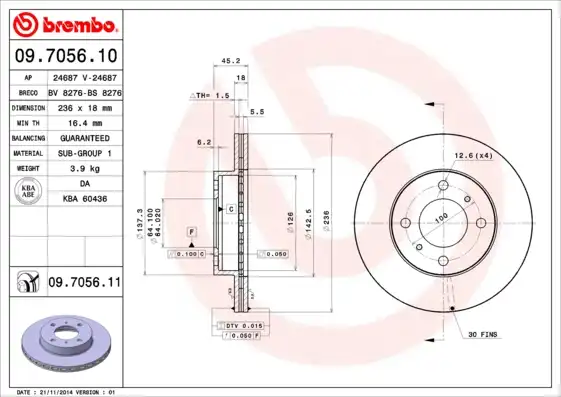 BREMBO 09.7056.11