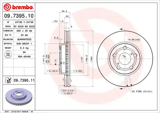 BREMBO 09.7395.11
