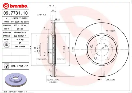 BREMBO 09.7731.11
