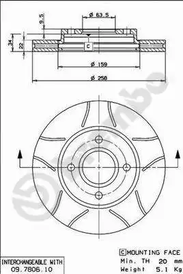 BREMBO 09.7806.75