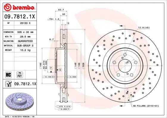 BREMBO 09.7812.1X