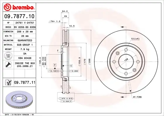 BREMBO 09.7877.11