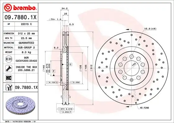 BREMBO 09.7880.1X