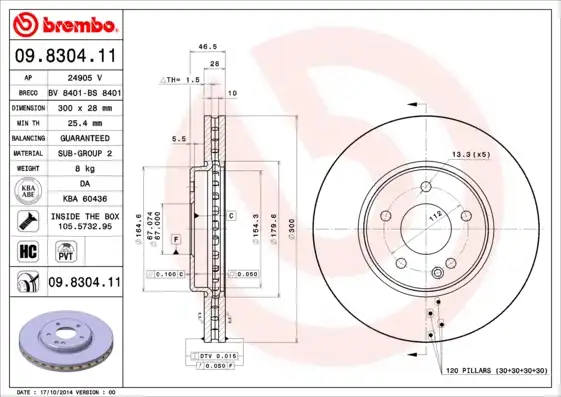 BREMBO 09.8304.11