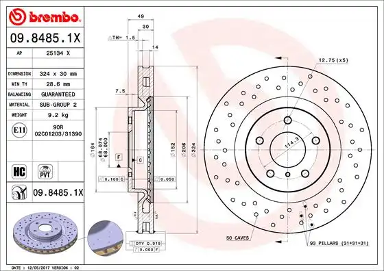 BREMBO 09.8485.1X