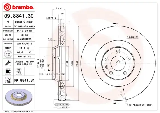 BREMBO 09.8841.31