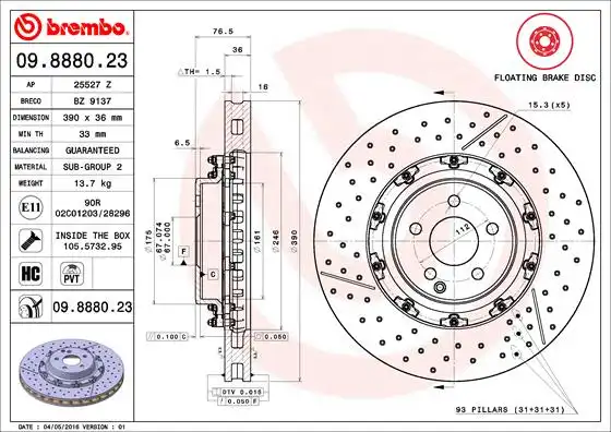 BREMBO 09.8880.23