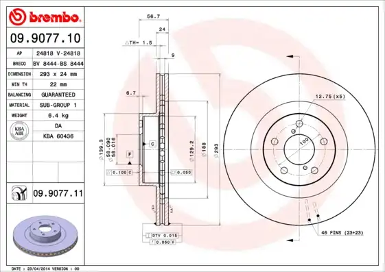 BREMBO 09.9077.11