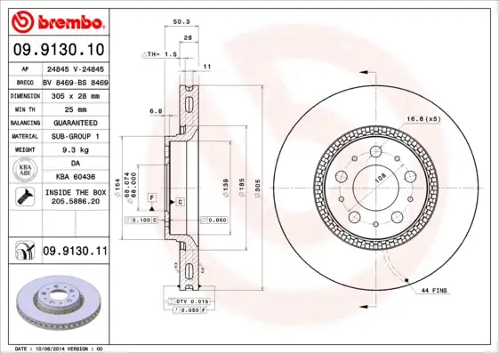 BREMBO 09.9130.11