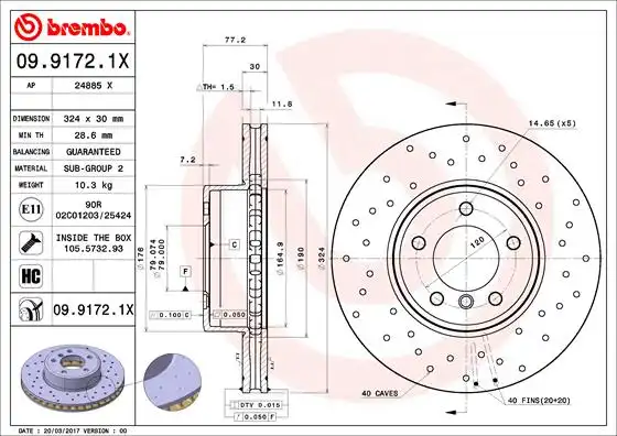 BREMBO 09.9172.1X