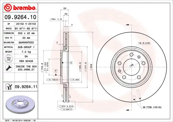 BREMBO 09.9264.11
